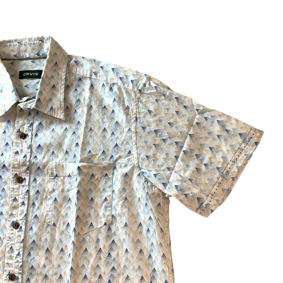 Orvis Button Down Shirt Short Sleeve 2 Pocket Men’s Size Large 100% Cotton - Picture 4 of 8